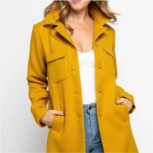 Zara mustard yellow coat 💛✨